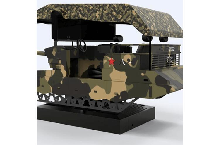 伺服電動缸的運用案例5:海軍直升機起降模擬平臺